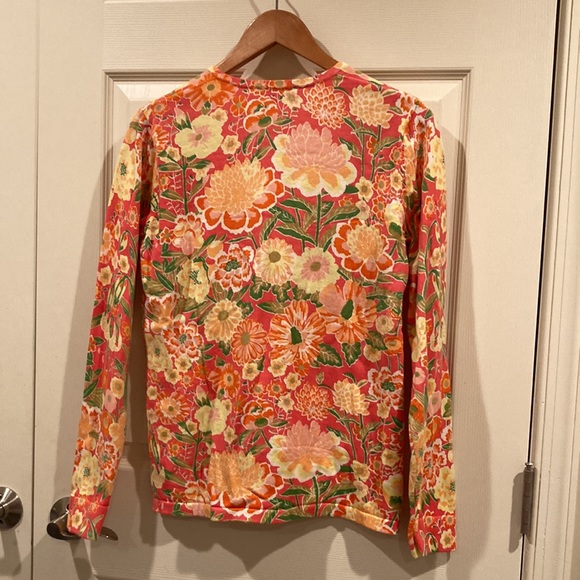Isaac Mizrahi Live! Floral cardigan, Sz S - Picture 2 of 2